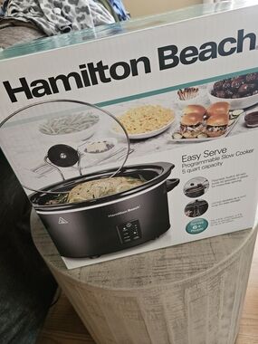 Hamilton Beach Easy Serve 5-Quart Programmable Slow Cooker - Black